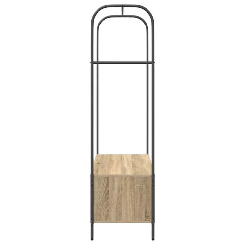 Държач за дрехи Кафяв дъб 100 x 44 x 160 см Инженерна дървесина