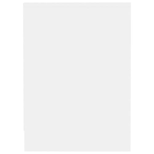 ТВ шкаф, бял, 102x37,5x52,5 см, инженерно дърво