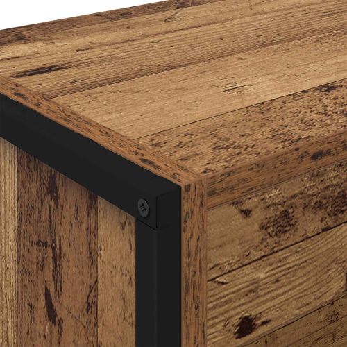 Шкаф за книги 80 x 30 x 155 см Инженерна дървесина Старо дърво