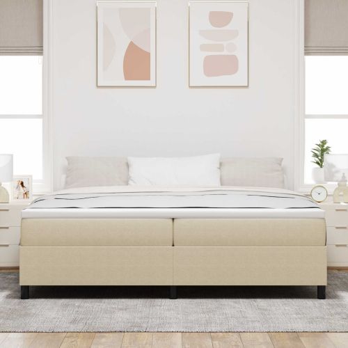 Платформено легло Сивозелен 200 x 200 cm Кордюрова тъкан
