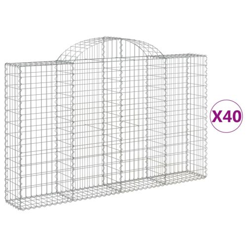 Габионни кошници арка 40 бр 200x30x120/140см поцинковано желязо