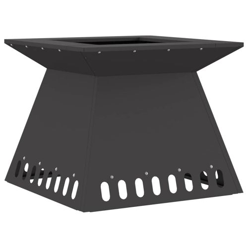 Котел за огън Черно 48 x 48 x 40 см Кортенова стомана