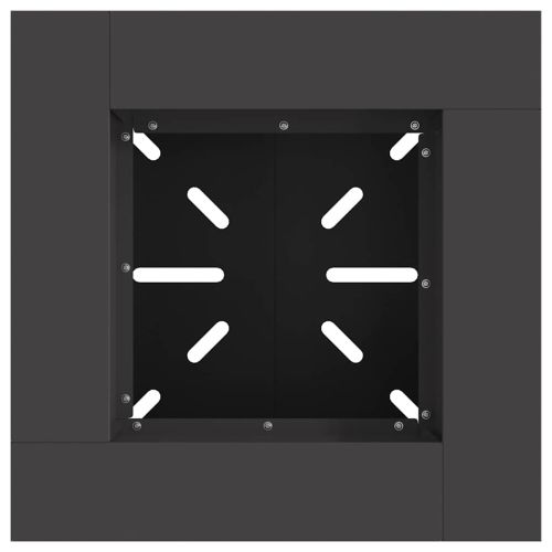 Котел за огън Черно 48 x 48 x 40 см Кортенова стомана
