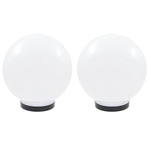 Градински сфери за LED лампи, 2 бр, 25 см, PMMA