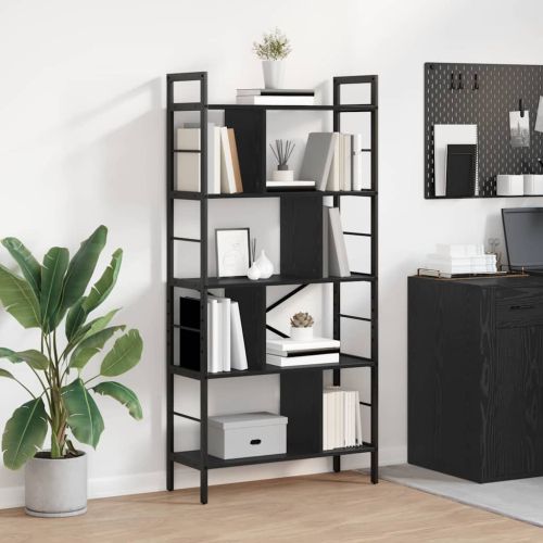 Рафт за книги 9 нива 75 x 30 x 156 см Инженерна дървесина