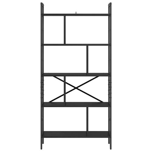 Рафт за книги 9 нива 75 x 30 x 156 см Инженерна дървесина