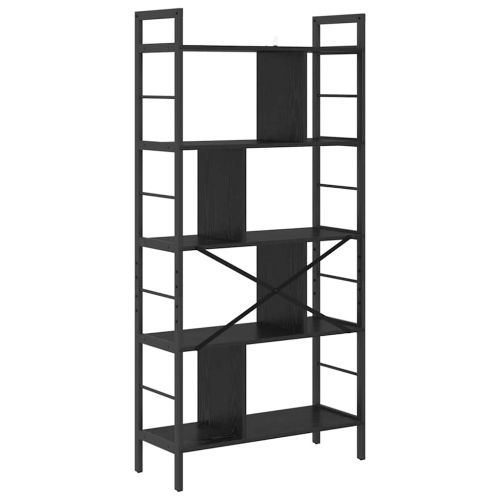 Рафт за книги 9 нива 75 x 30 x 156 см Инженерна дървесина