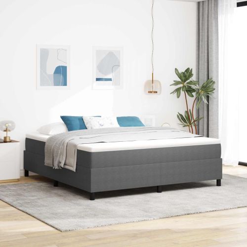 Платформено легло Светлосиво 180 x 200 cm Кордюрова тъкан