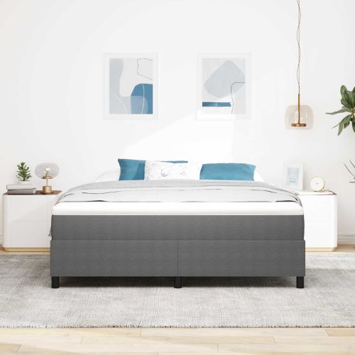 Платформено легло Светлосиво 180 x 200 cm Кордюрова тъкан