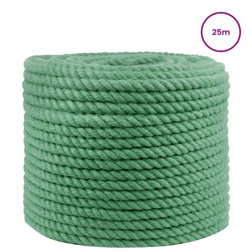 Въже от юта 14 mm Зелено 100% Тоса юта
