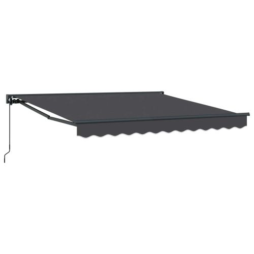 Рамка за сенник Антрацит 350 x 250 cm Полиестер с PU покритие