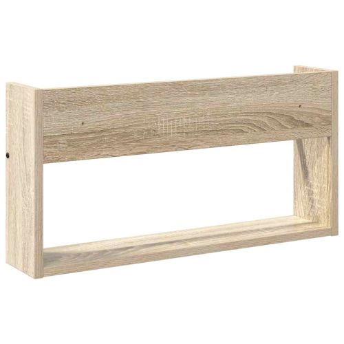 Етажерка за списания с рафт Сонома дъб 60 x 12 x 30 см