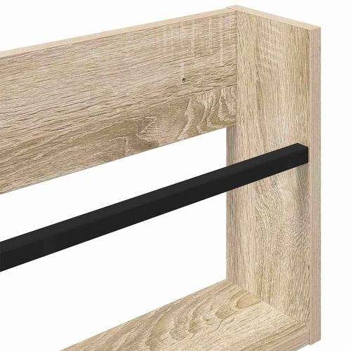 Етажерка за списания с рафт Сонома дъб 60 x 12 x 30 см