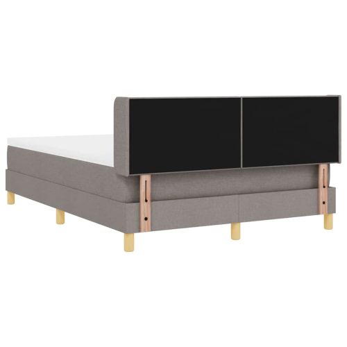 Легло с пружинирана основа с таблото Таупе 200 x 140 cm текстил
