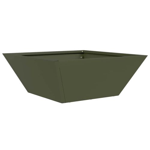 Градинска саксия Маслиненозелено 40 x 40 x 15 см