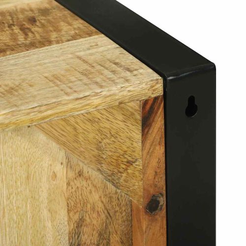 Шкаф за баня Кафяво 40 x 30 x 40 см Солидно мангово дърво