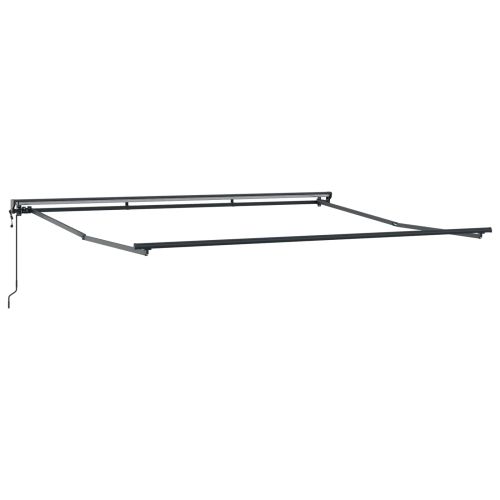 Прибираща се тента Оранжево и кафяво 350 x 250 cm Полиестер