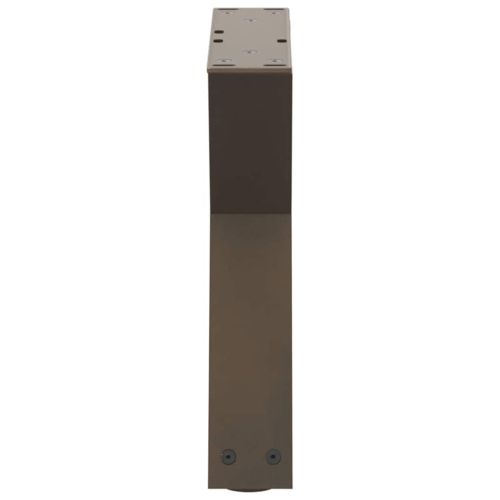 Крака за масичка за кафе, 2 бр., естествена стомана, 40 x (30-31,3) см, стомана