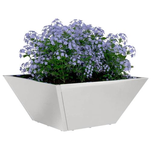 Градинска саксия 5 бр. Сребристо 35 x 35 x 15 см