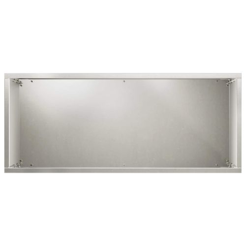 Градинска саксия 2 бр. Сребристо 40 x 20 x 75 см
