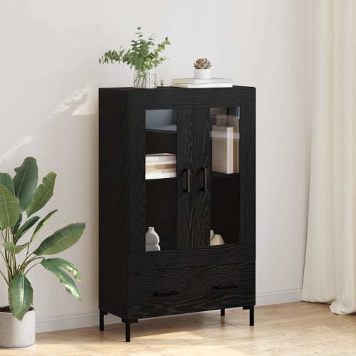Висок шкаф Черния дъб 69,5 x 31 x 115 см Инженерна дървесина