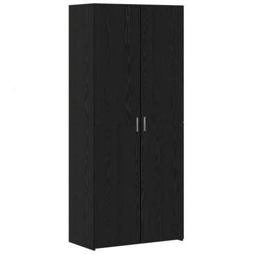 Висок шкаф Черния дъб 80 x 42 x 185 см