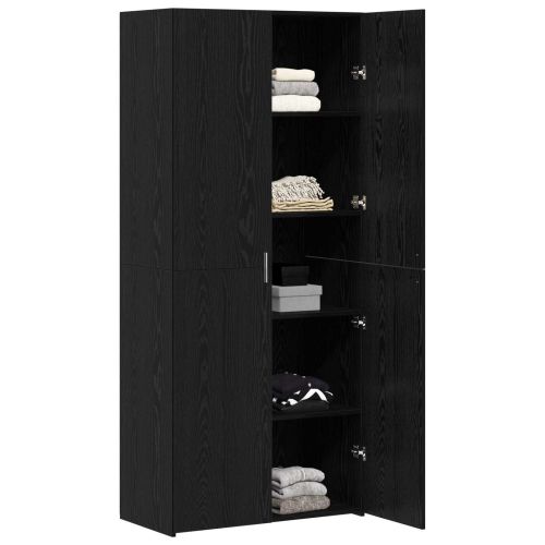 Висок шкаф Черния дъб 80 x 42 x 185 см