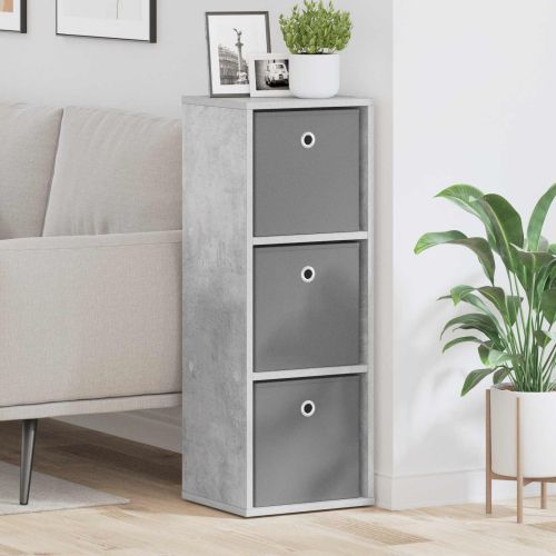 Служебен шкаф с чекмедже Циментено сиво 30,5 x 27 x 84,5 см