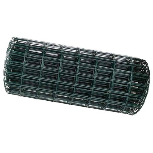 Европейска ограда 0,6 x 10 м Желязо с PVC покритие Зелено