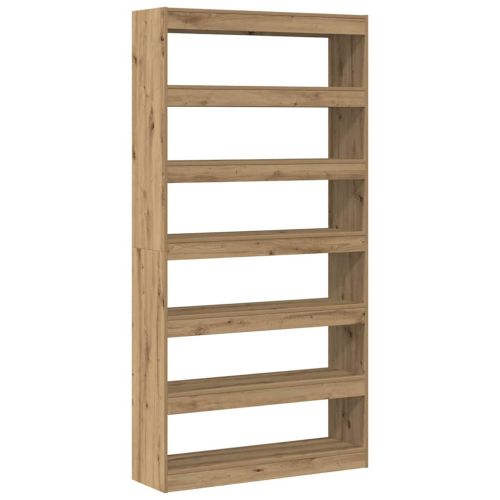 Шкаф за книги 6 нива 100 x 30 x 198 см Инженерна дървесина