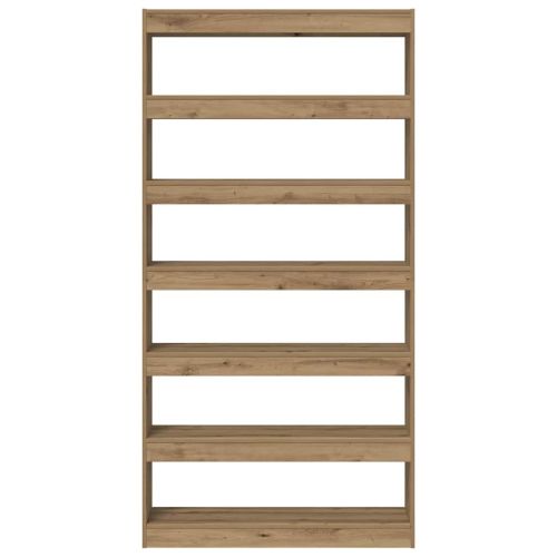 Шкаф за книги 6 нива 100 x 30 x 198 см Инженерна дървесина