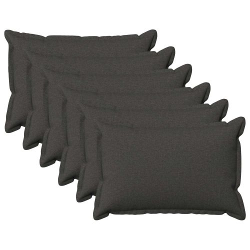 Калъфка за възглавница 6 pcs HOUTEN Тъмносиво 30 x 50 cm