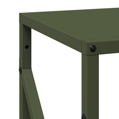 Стойка за дърва за огрев Olive Green 34x25x100 cm