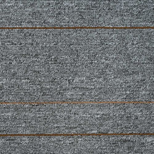 Килимна плочка Светлосиво на ивици 50 x 50 cm 36 бр. ПП и Битум