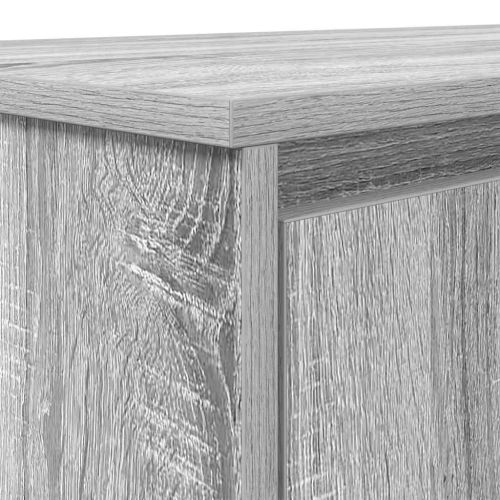 Бюро, сив сонома, 120x42x76 см, инженерно дърво