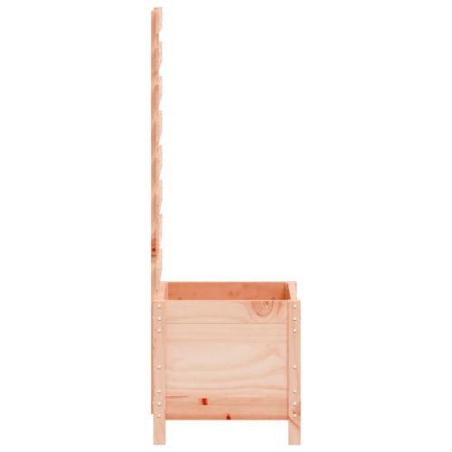 Градинска кашпа със стойка 39x39,5x114 см дугласко дърво масив