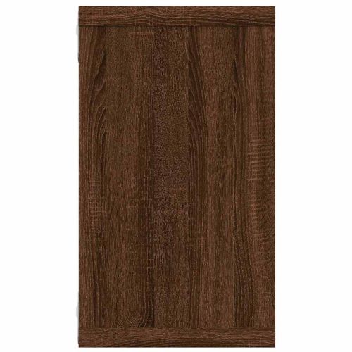 Стенни рафтове, 4 бр, кафяв дъб, 80x15x26,5 см, инженерно дърво