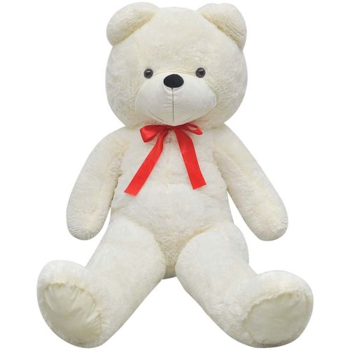 Мека плюшена играчка мече XXL бяло 160 см