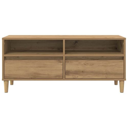 ТВ шкаф 100 x 34,5 x 44,5 см Дъб Инженерна дървесина