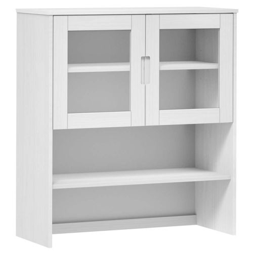 Надстройка за шкаф MOLDE бял 90x35x100 см бор масив