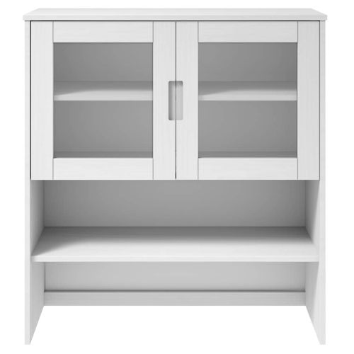 Надстройка за шкаф MOLDE бял 90x35x100 см бор масив