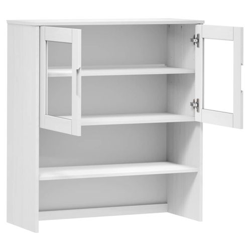 Надстройка за шкаф MOLDE бял 90x35x100 см бор масив