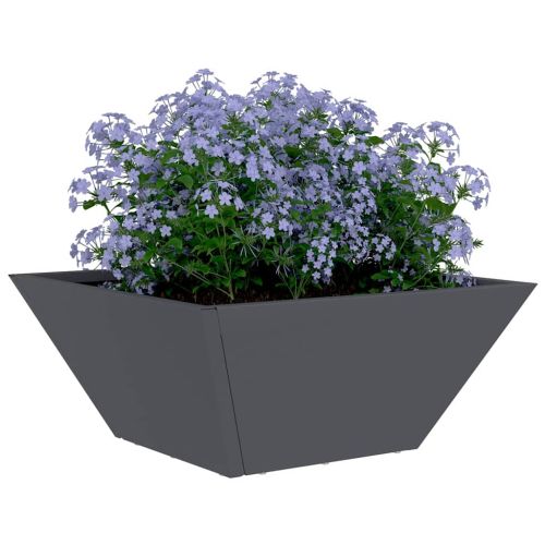 Градинска саксия 5 бр. Антрацит 35 x 35 x 15 см