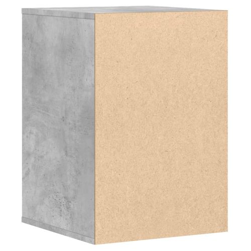 Ъглов шкаф с чекмеджета бетонно сив 40x41x58 см инженерно дърво