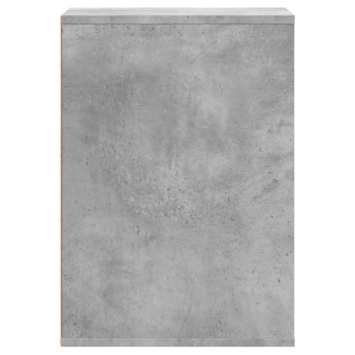 Ъглов шкаф с чекмеджета бетонно сив 40x41x58 см инженерно дърво