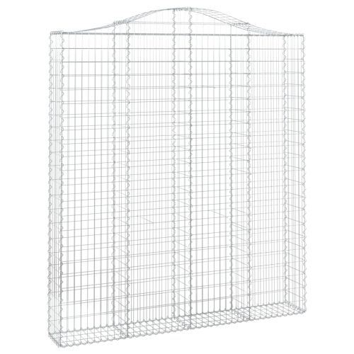 Дъговидна габионна кошница 200x30x220/240 см поцинковано желязо