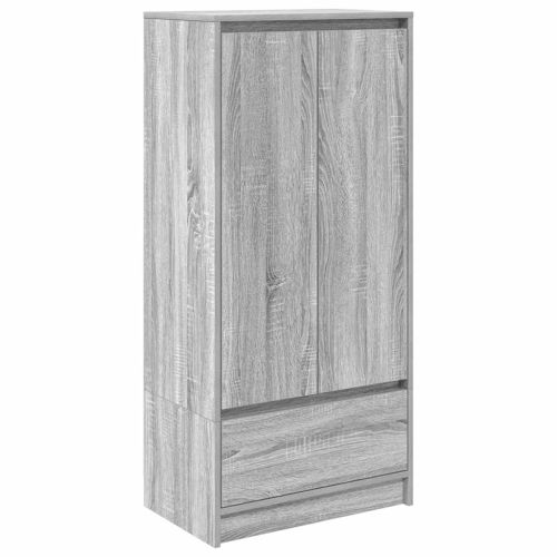 Шкаф с чекмеджета, сив сонома 55,5x34x119,5 см, инженерно дърво