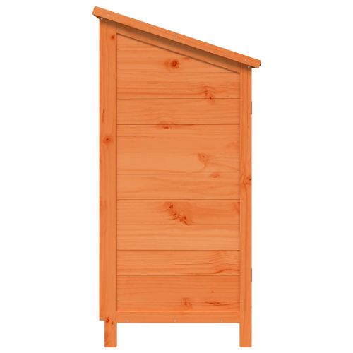 Градина постройка Кафяво 59,5 x 56 x 113,5 cm Солидно ела дърво