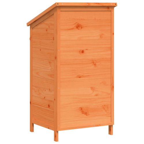 Градина постройка Кафяво 59,5 x 56 x 113,5 cm Солидно ела дърво