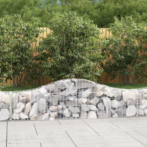 Дъговидна габионна кошница 200x30x40/60 см поцинковано желязо